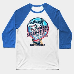 Murph's Shark Attack Universal Chez Alcatraz Orlando Florida Baseball T-Shirt